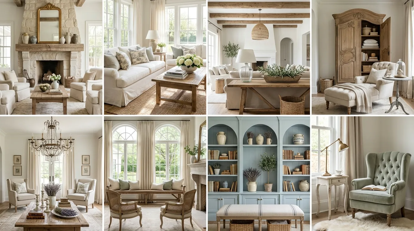 French Country Living Room Ideas