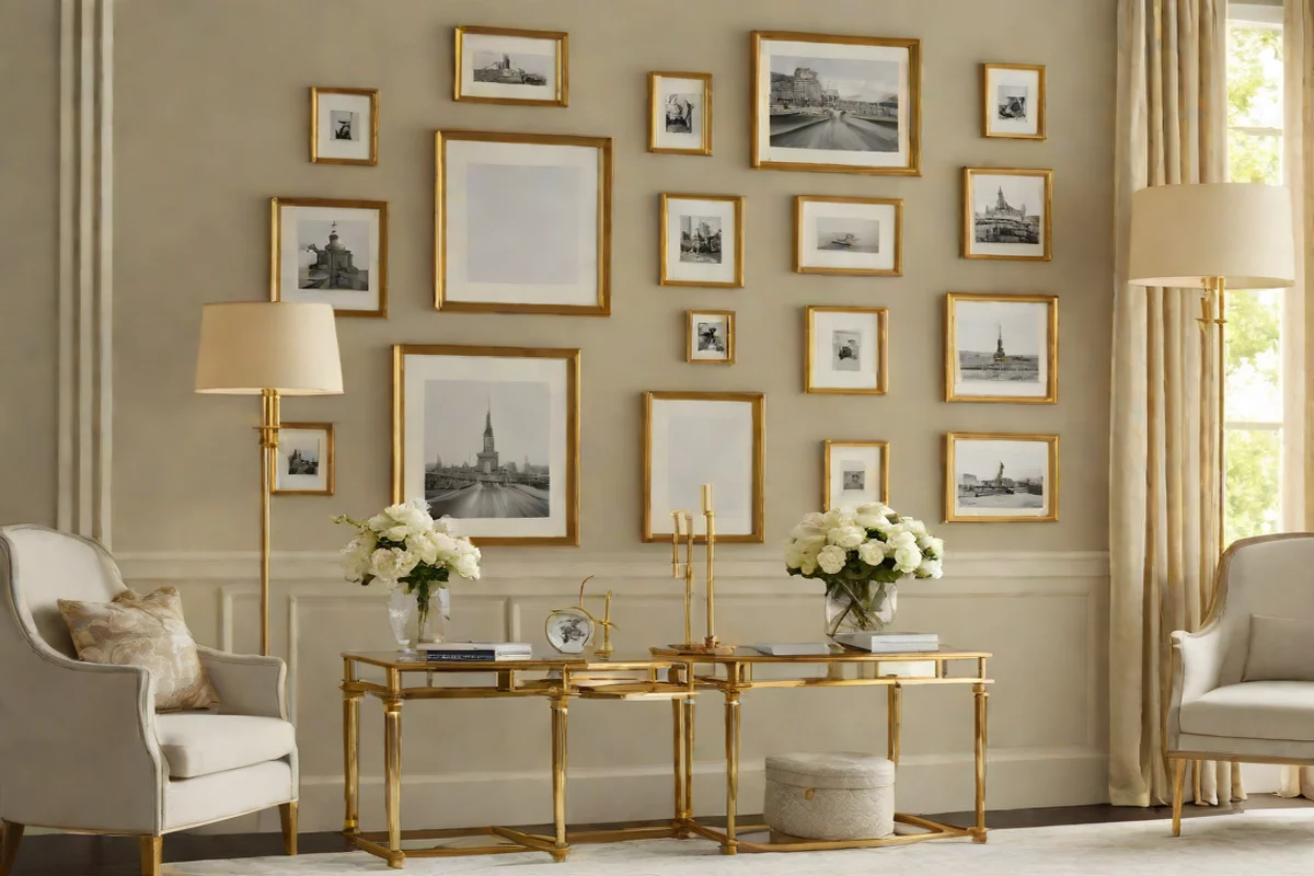 Incorporate Metallic Accents - Apartment Living Room Decor Ideas