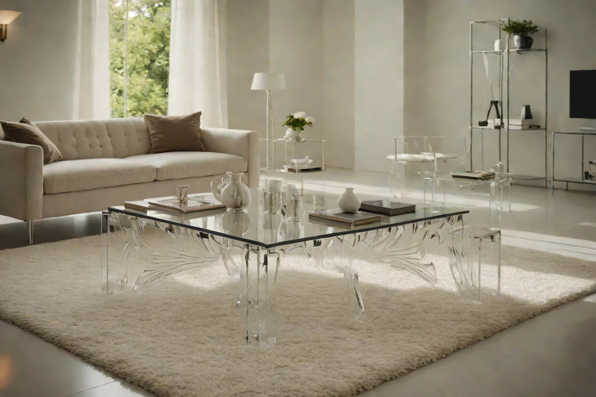 The Magic of Transparent Materials - Apartment Living Room Decor Ideas