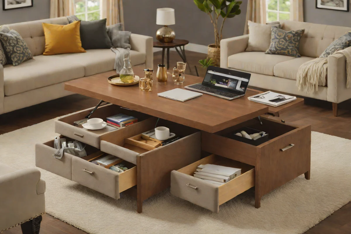 Master the Art of Multi-Functional Furniture - Apartment Living Room Decor Ideas