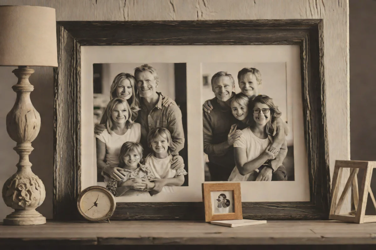 Personal Mementos as High-End Art - Farmhouse Living Room Ideas