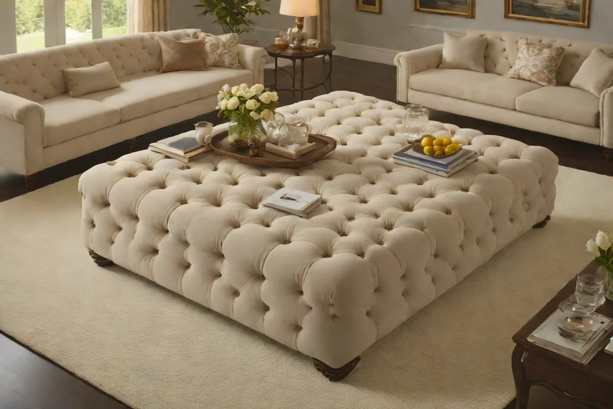 The Art of Tufted Upholstery - French Country Living Room Ideas