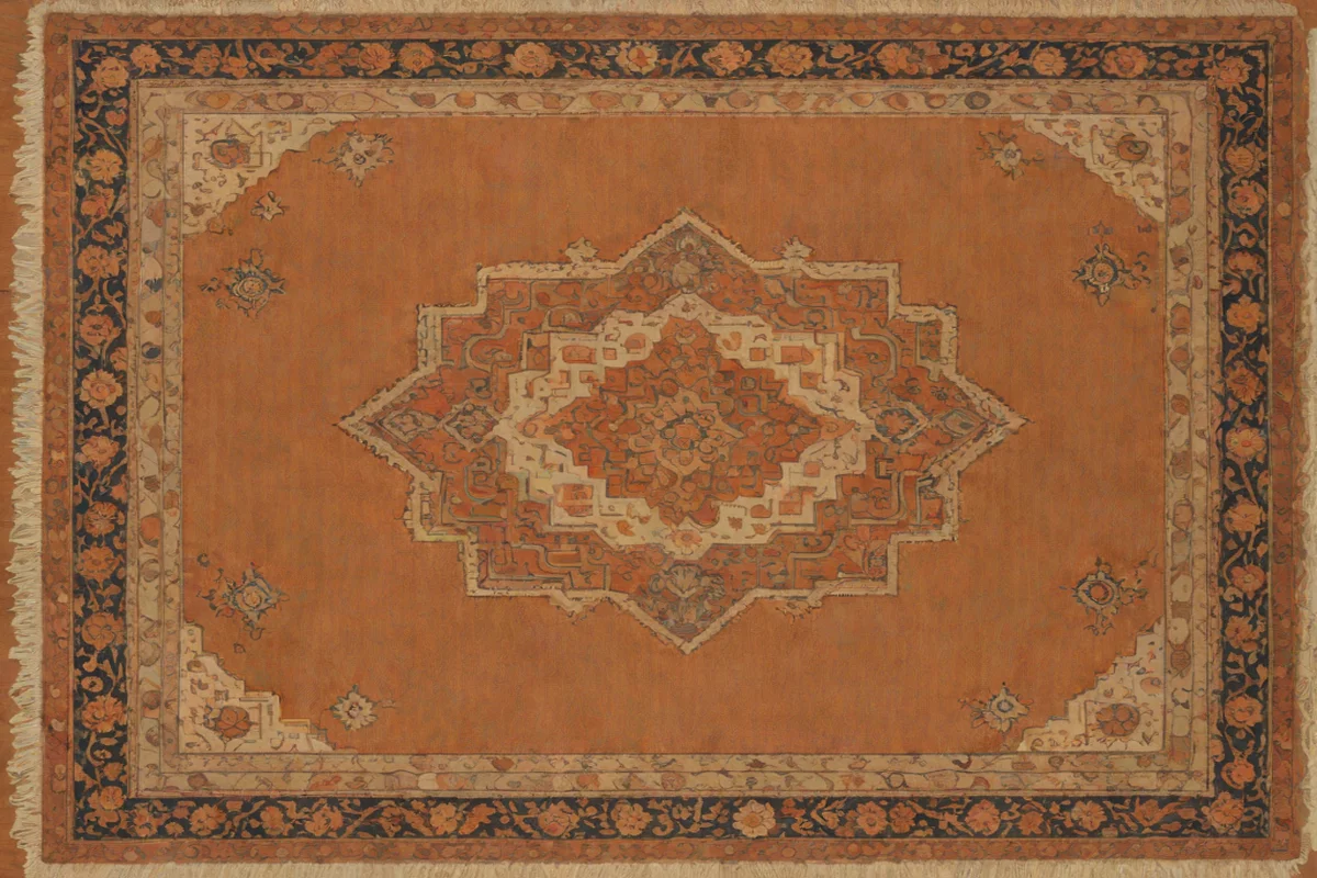 Layering Jute and Vintage Rugs - French Country Living Room Ideas