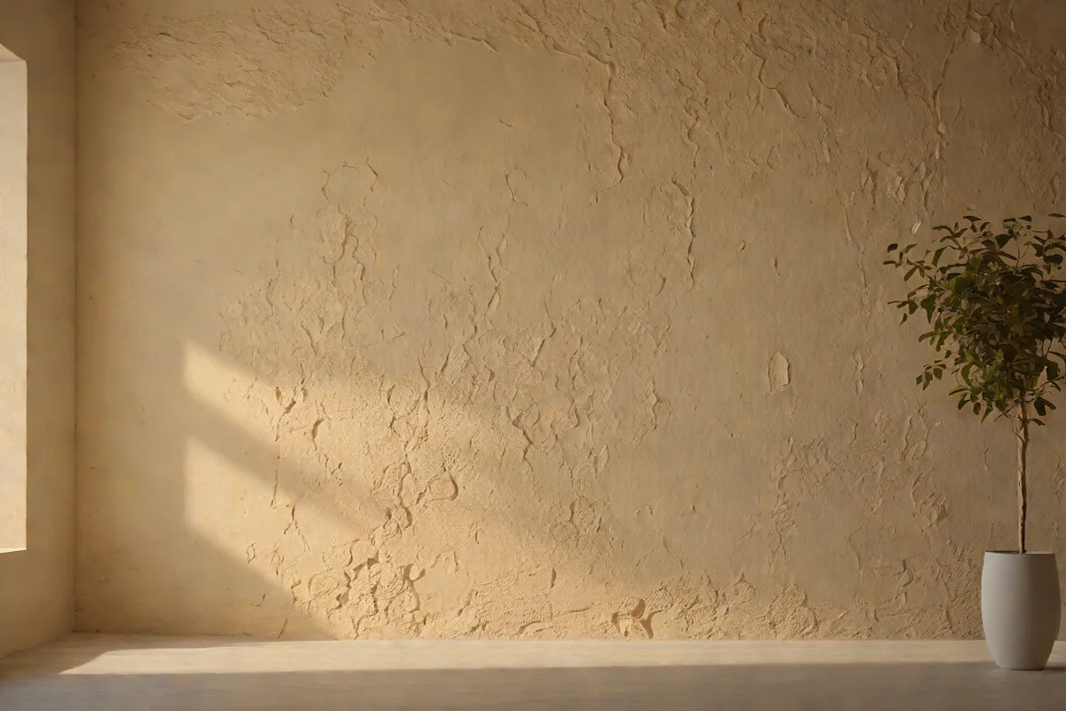 Plastered and Textured Walls - French Country Living Room Ideas