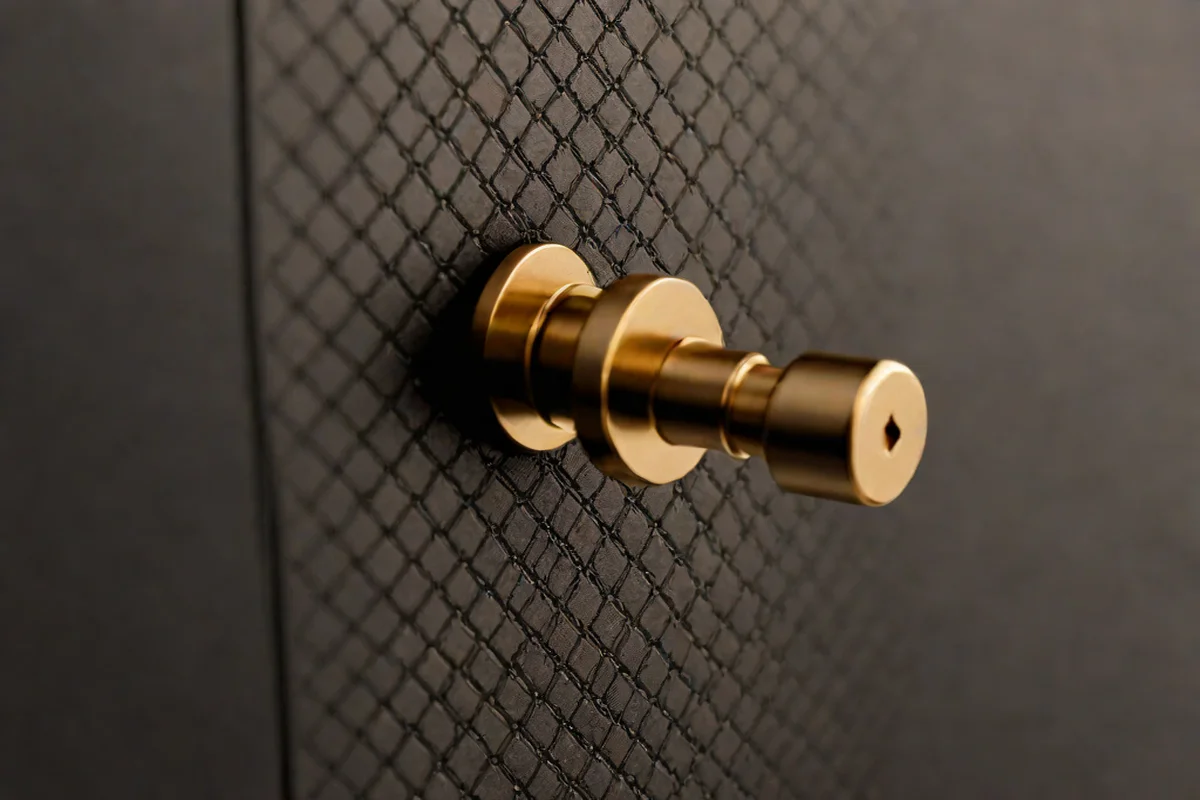 Modern Knurled Textures - Kitchen Cabinet Hardware Ideas