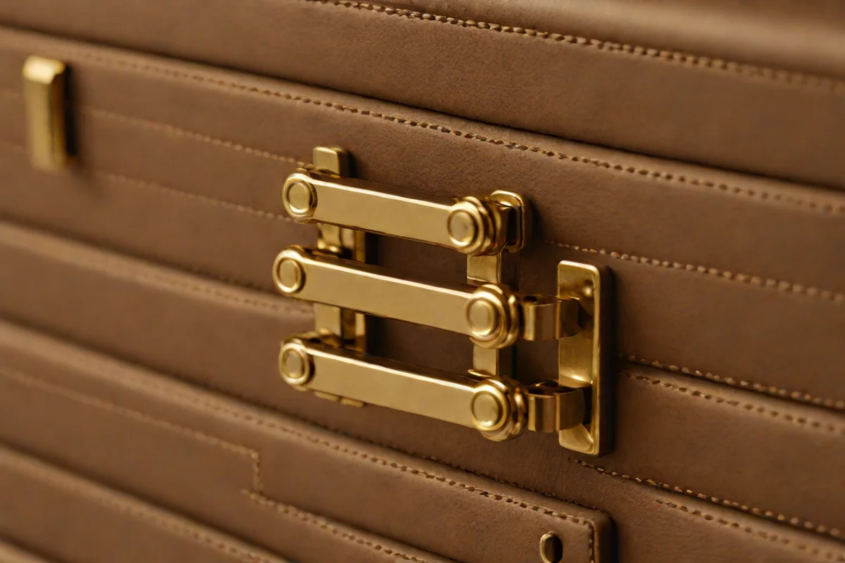 Brass Pulls with Leather Wraps - Kitchen Cabinet Hardware Ideas