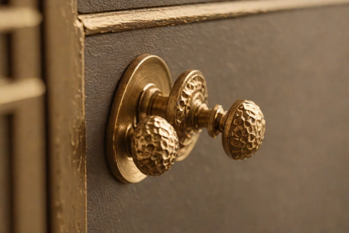 Hand-Hammered Artisanal Knobs - Kitchen Cabinet Hardware Ideas