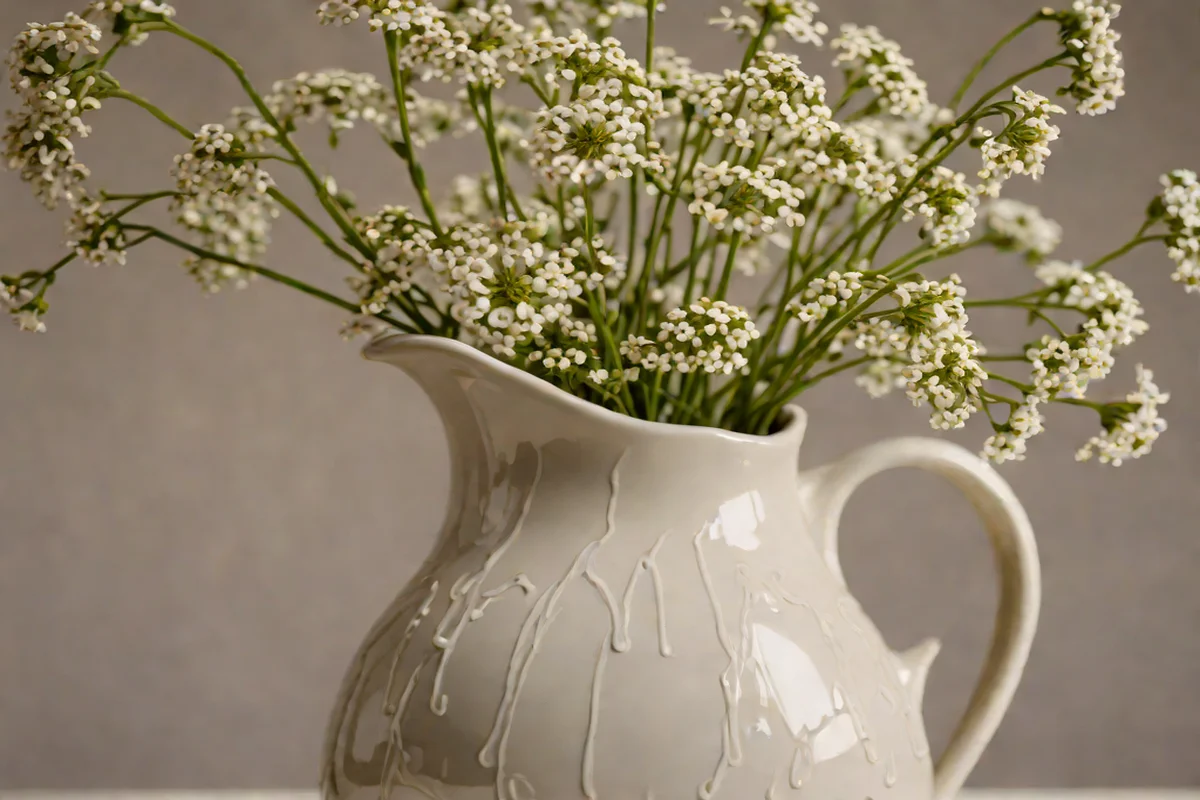 Artisan Ceramic Pitchers - Kitchen Island Decor Ideas