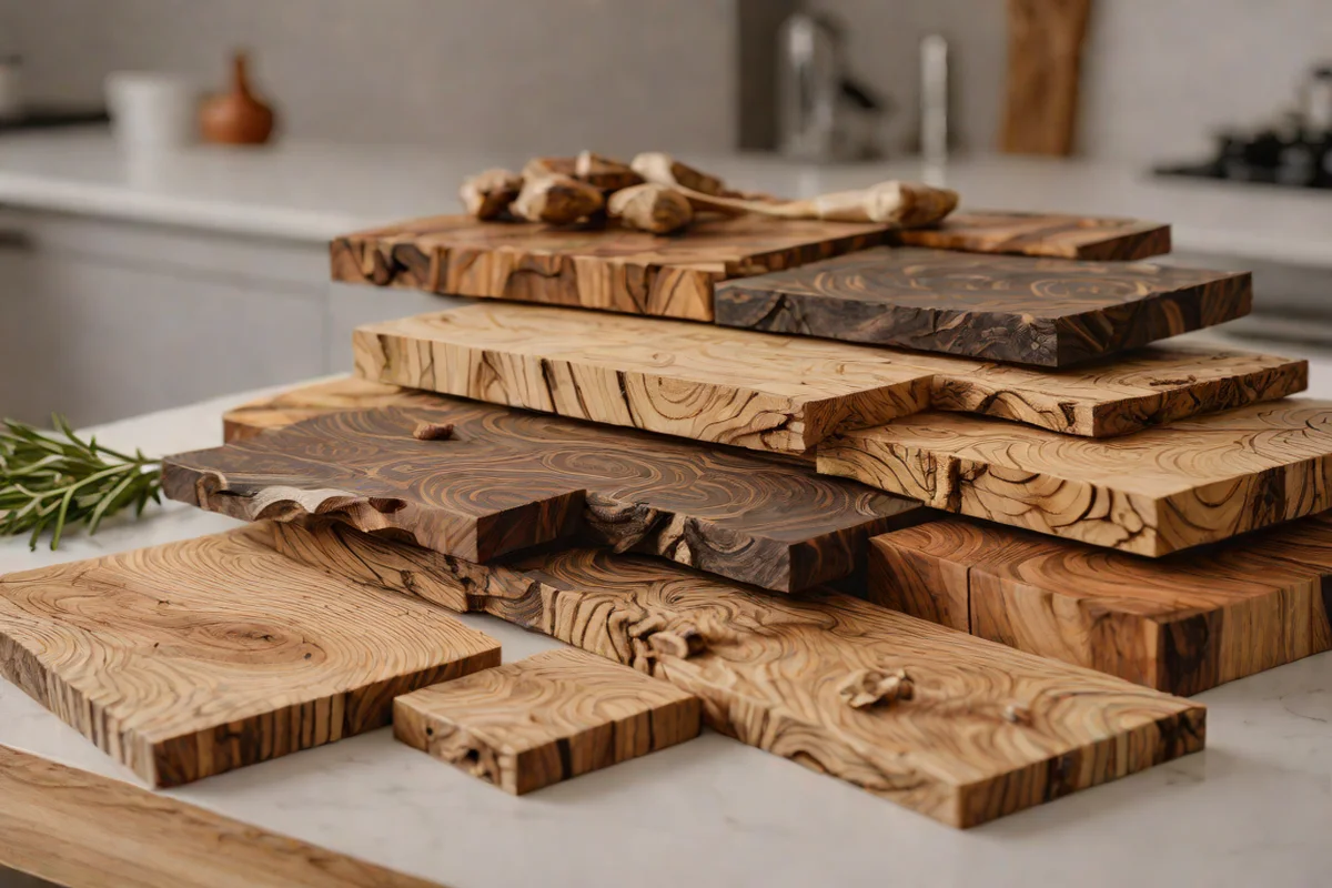 Sculptural Cutting Boards - Kitchen Island Decor Ideas