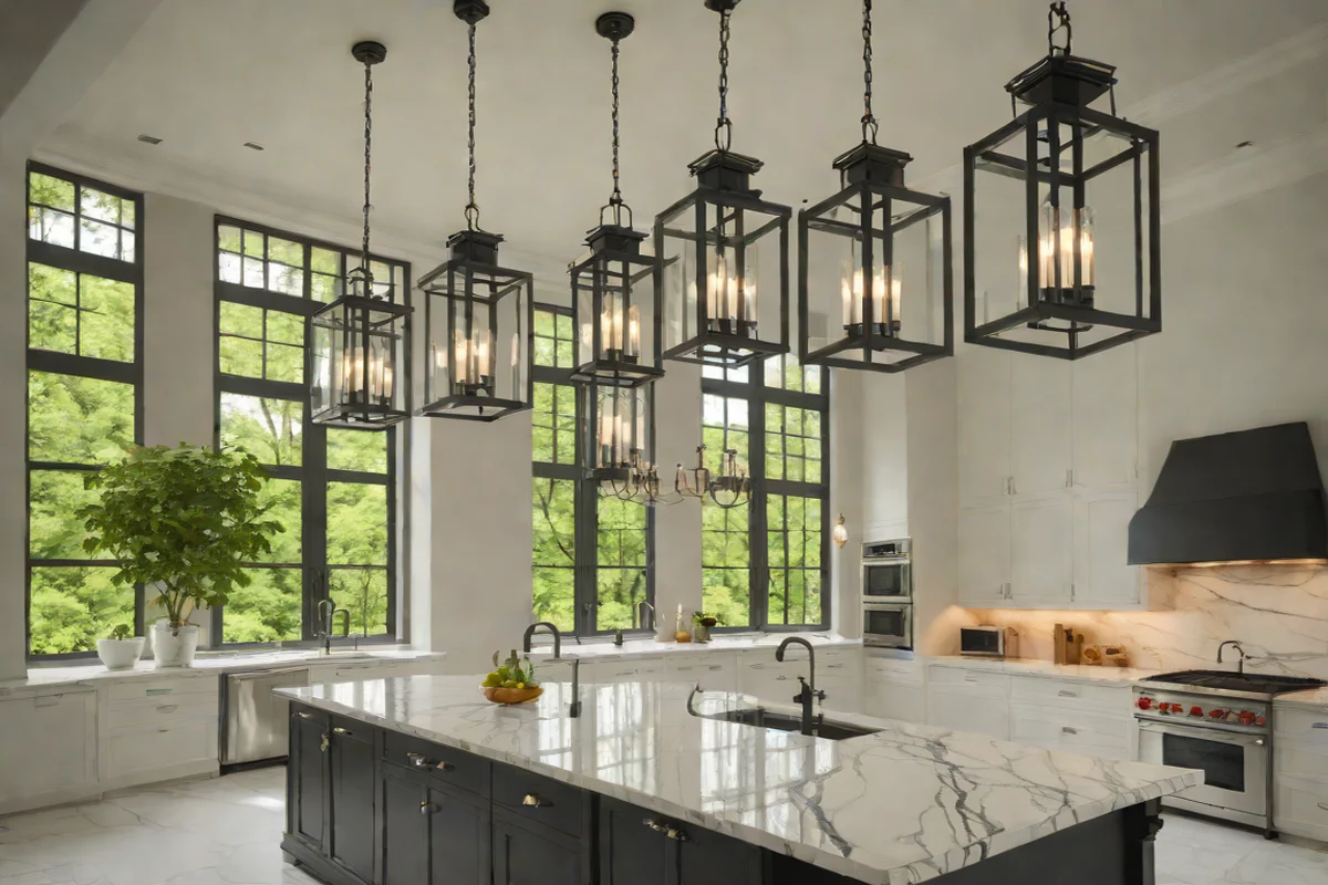 The Drama of Oversized Lanterns - Kitchen Lighting Ideas