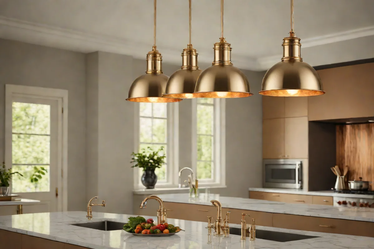 The Rhythm of Mixed Metallics - Kitchen Lighting Ideas