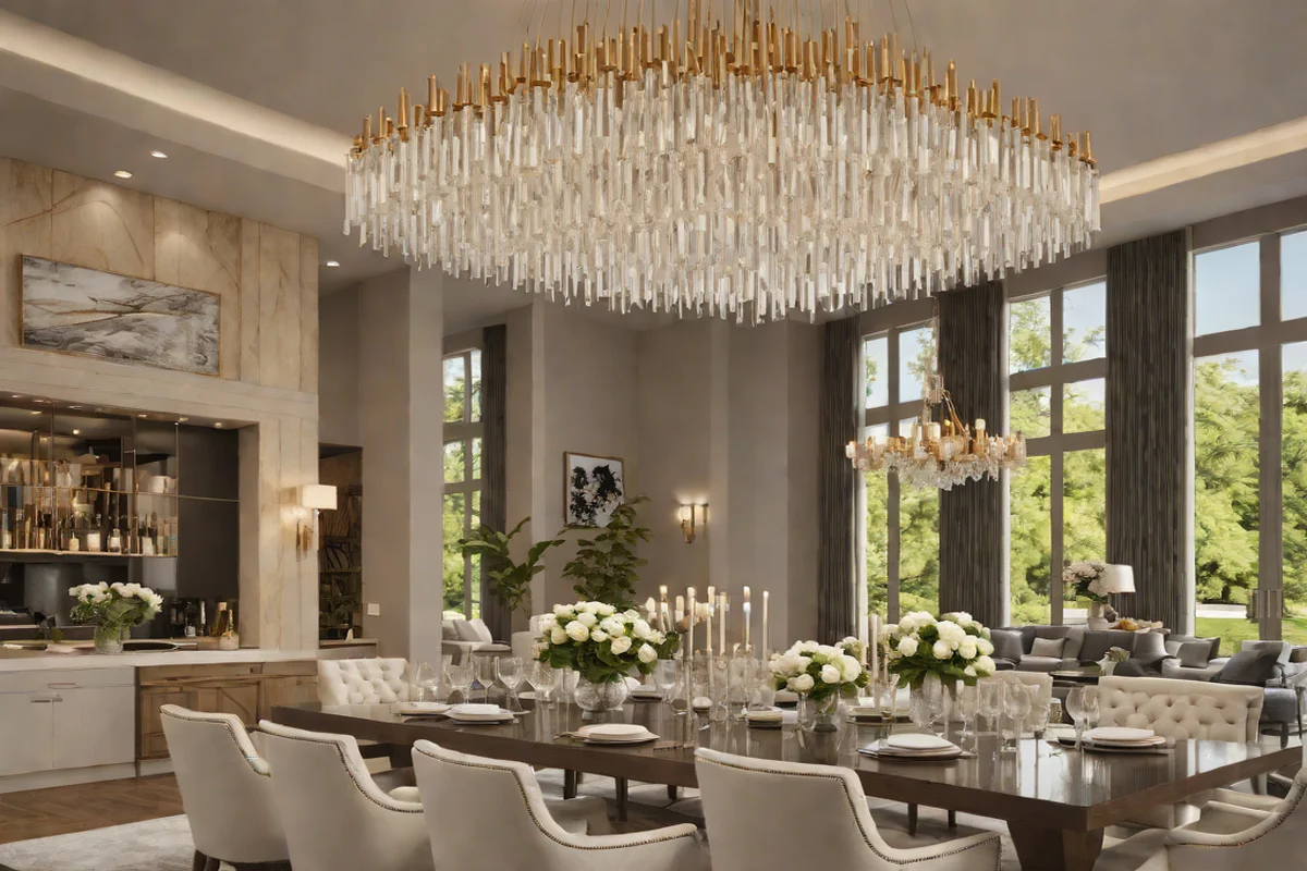 The Grandeur of Glass Chandeliers - Kitchen Lighting Ideas