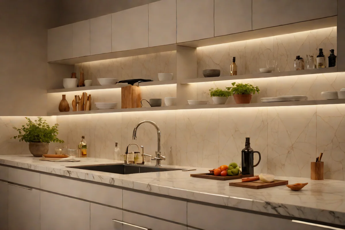 The Hidden Glow of Under-Cabinet LEDs - Kitchen Lighting Ideas