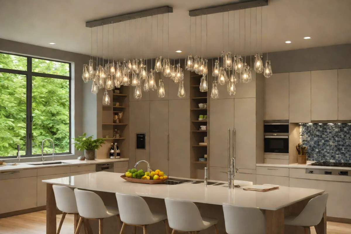Pendant Clusters for Artistic Drama - Kitchen Lighting Ideas