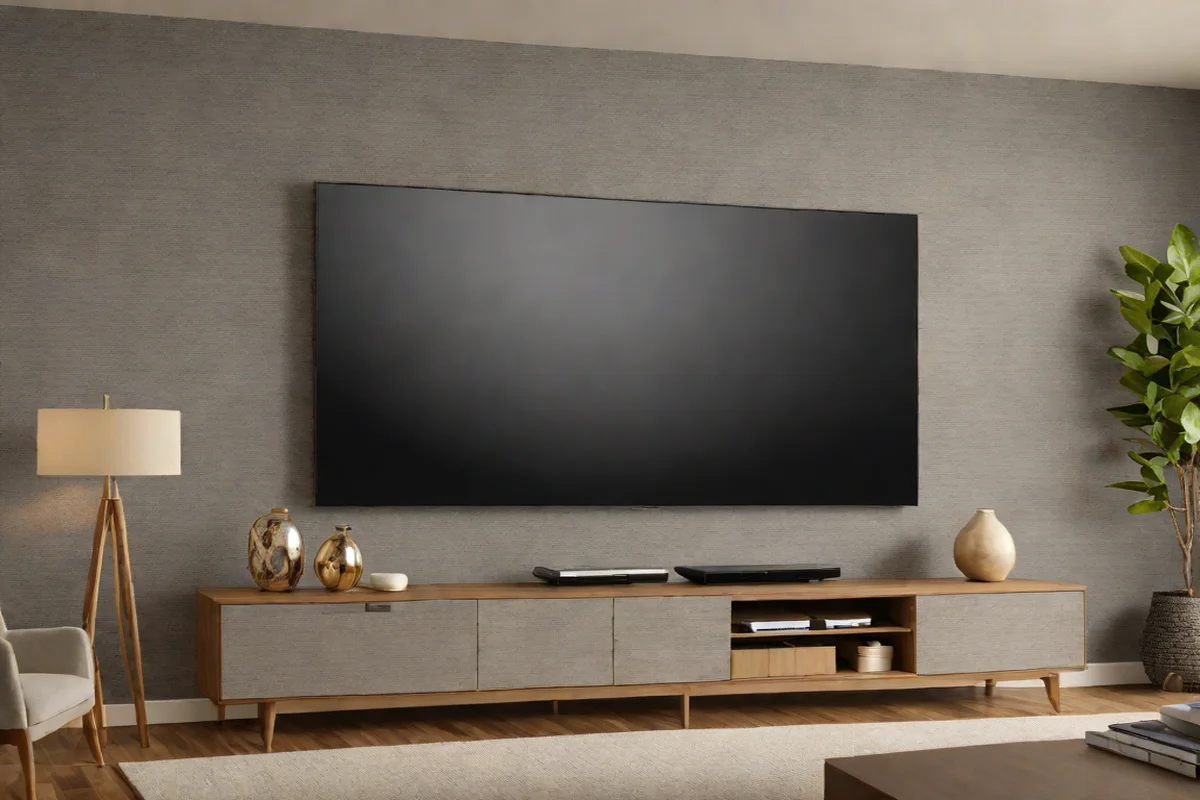 Modern Wallpaper Accents - Living Room TV Wall Design Ideas
