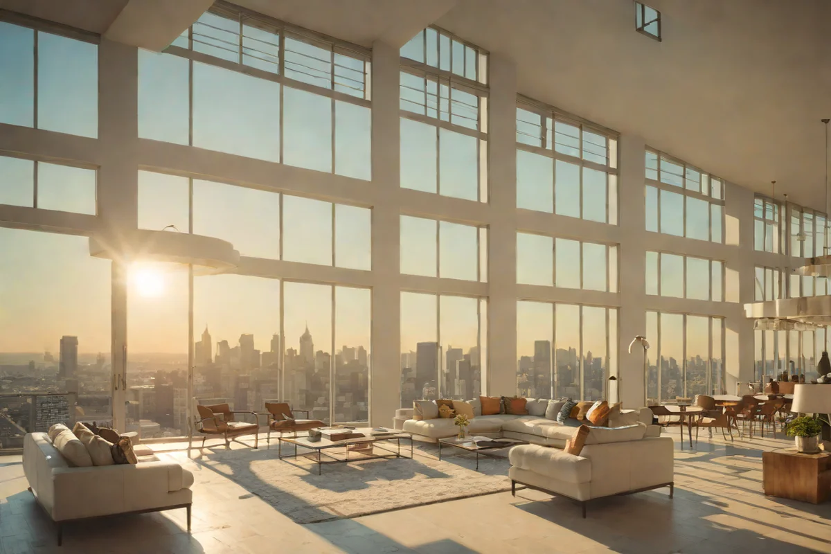 Sun-Drenched Double-Height Windows - Luxury Living Room Ideas