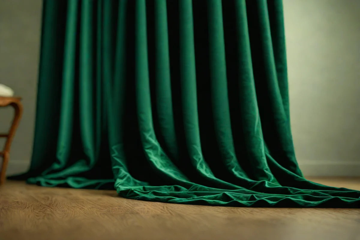 Floor-to-Ceiling Velvet Drapes - Luxury Living Room Ideas