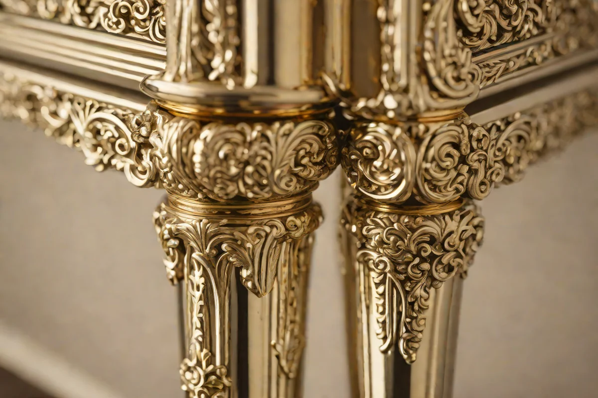 Precious Metal Accents (Gold and Platinum) - Luxury Living Room Ideas