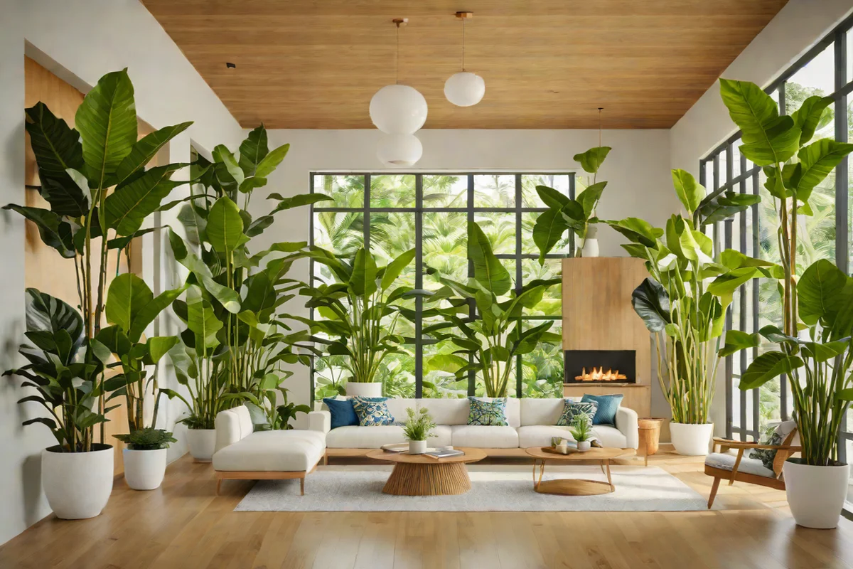 Biophilic Roots: The Indoor-Outdoor Connection - Mid-Century Modern Living Room