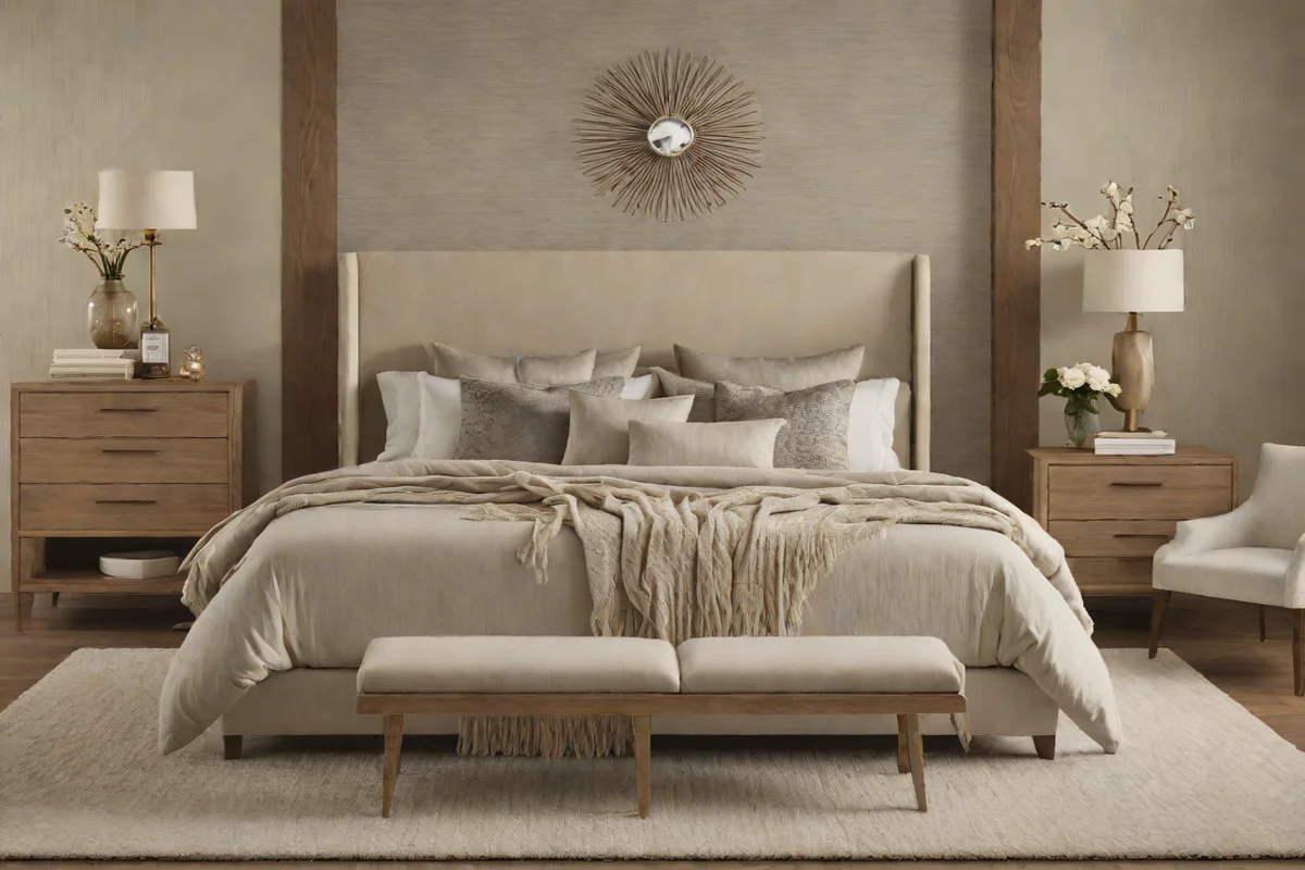 Monochromatic Textural Layering - Modern Bedroom Design Ideas