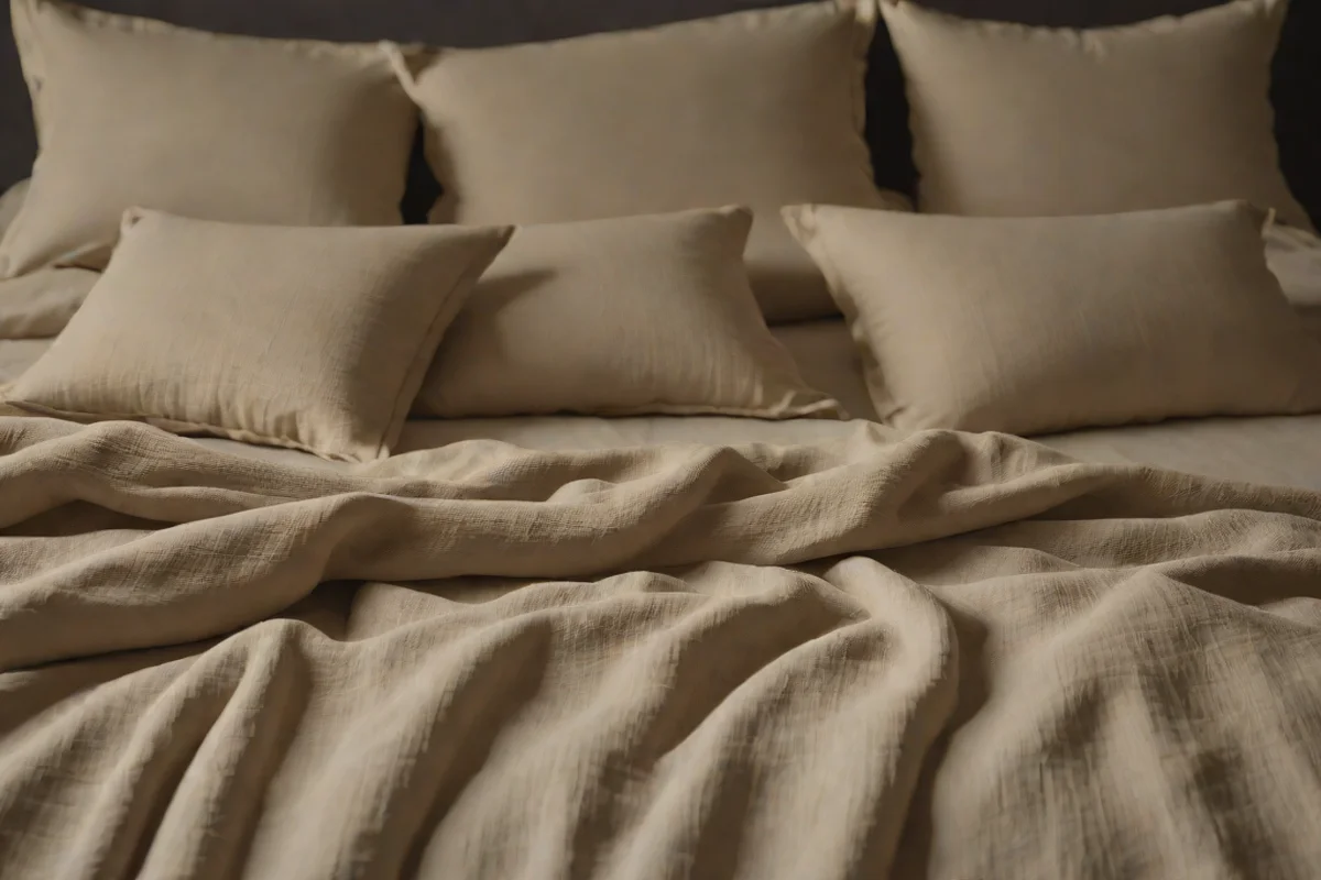 Tactile Tension: Linen and Silk - Modern Bedroom Design Ideas