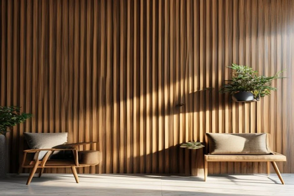 Incorporate Slatted Wood Wall Panels - Modern Japandi Living Room Designs