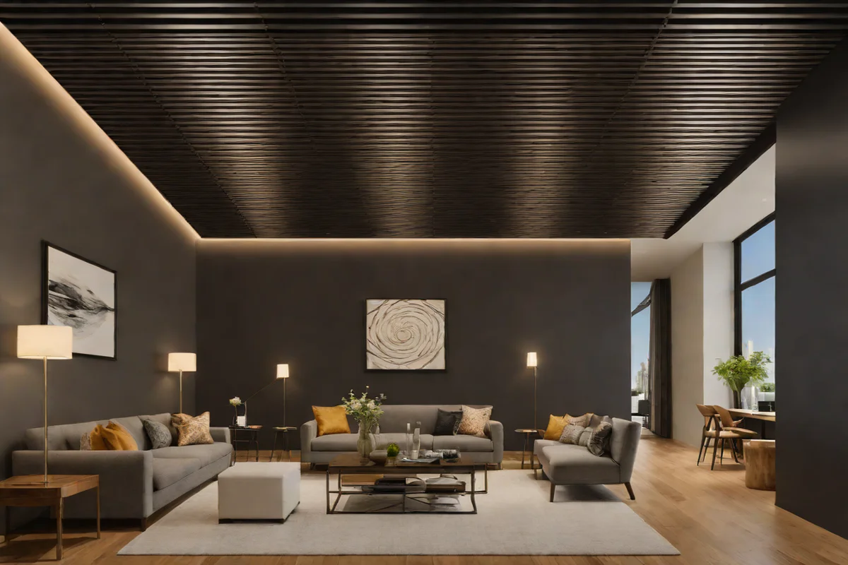 Statement Ceilings: The New Accent Wall - Modern Living Room Design Ideas