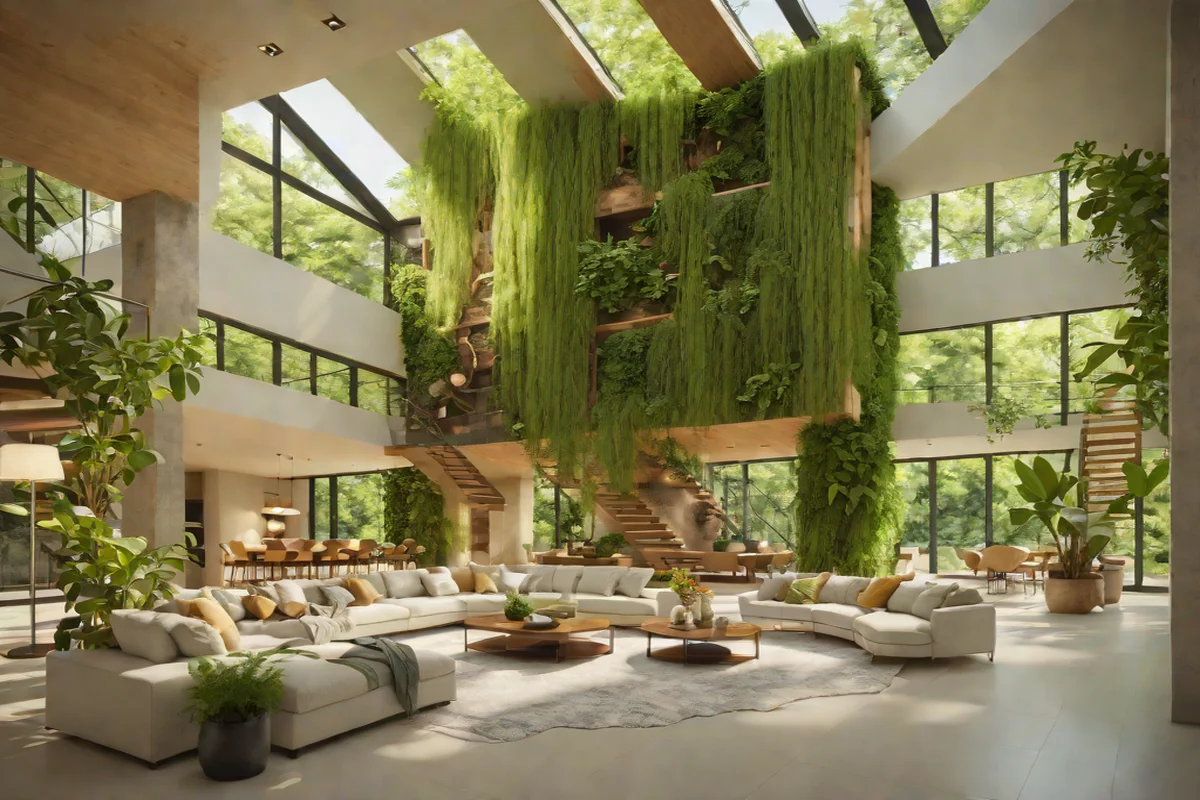 Biophilic 2.0: Fully Integrated Nature - Modern Living Room Design Ideas