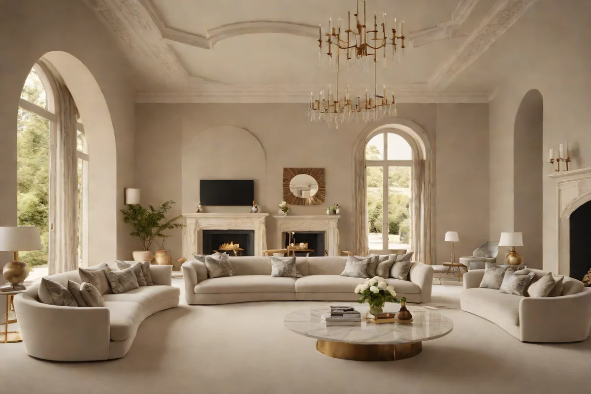 Curved Minimalism and Fluid Layouts - Modern Living Room Design Ideas