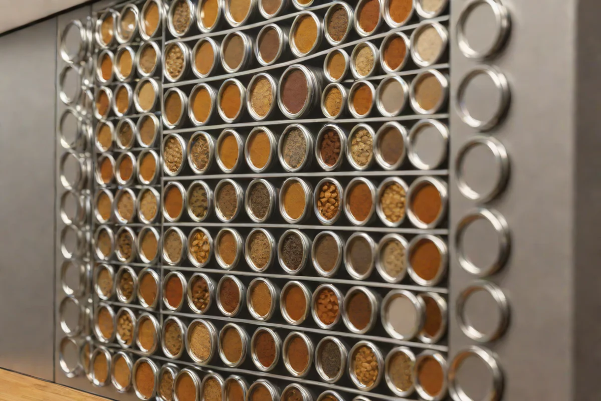 Magnetic Spice Wall Integration - Pantry Organization Ideas