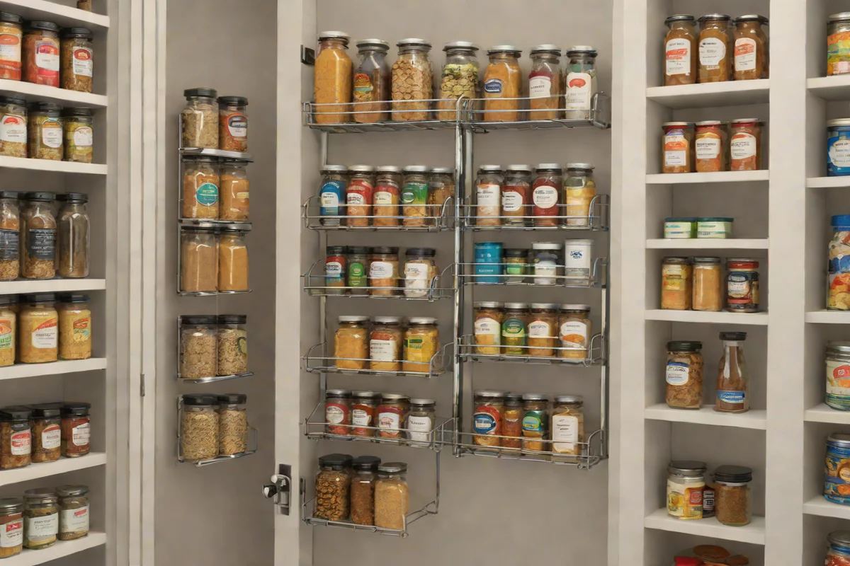 Over-the-Door Racks for Dead Space - Pantry Organization Ideas