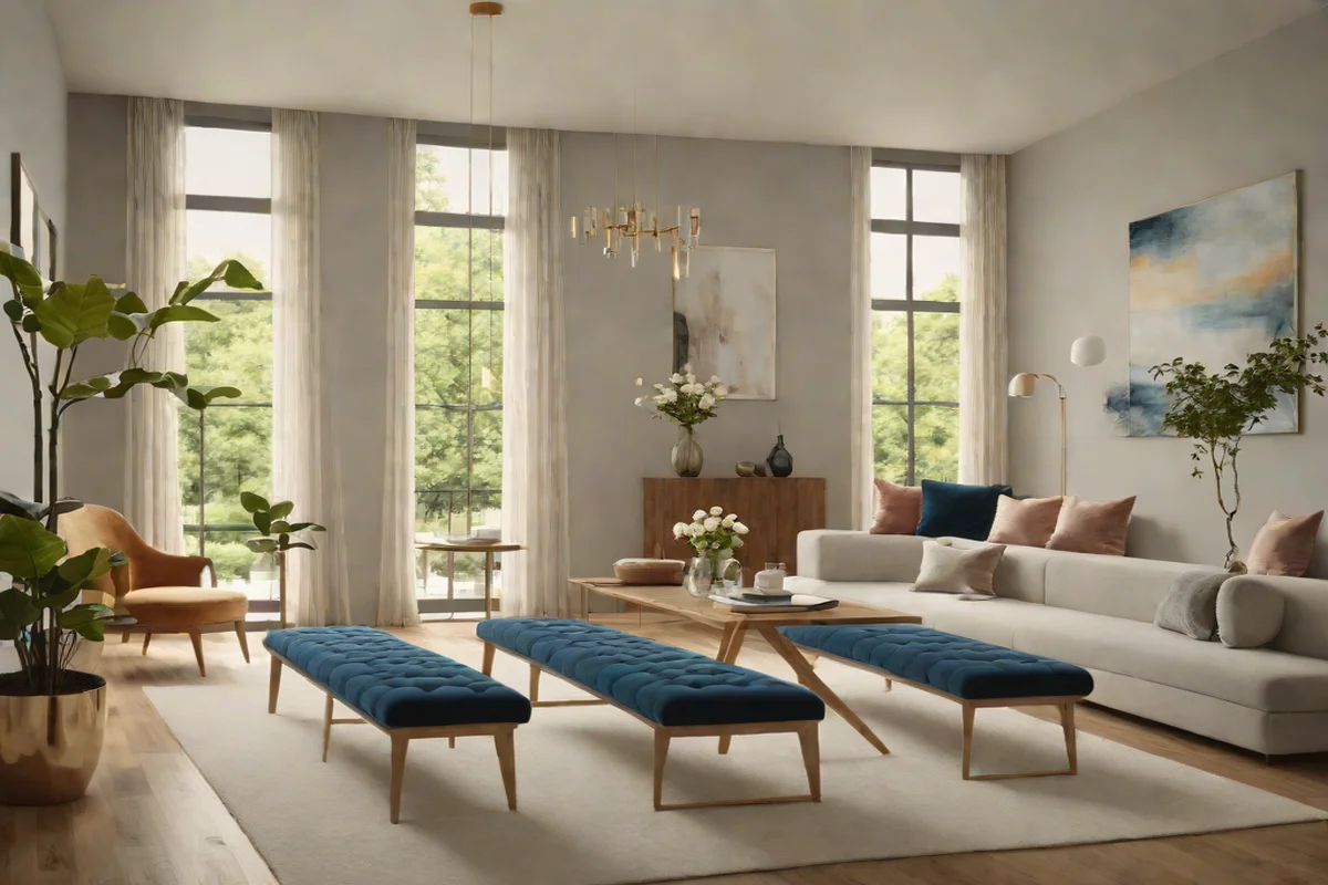 Benches Instead of Chairs - Small Living Room Ideas