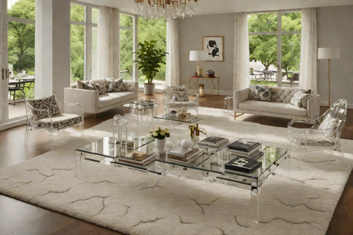 The Magic of Transparent Furniture - Small Living Room Layout