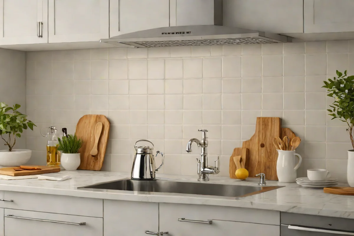 Classic Subway Tile with White Grout - White Kitchen Design Ideas