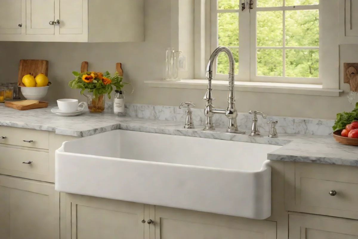 The Farmhouse Apron-Front Sink - White Kitchen Design Ideas