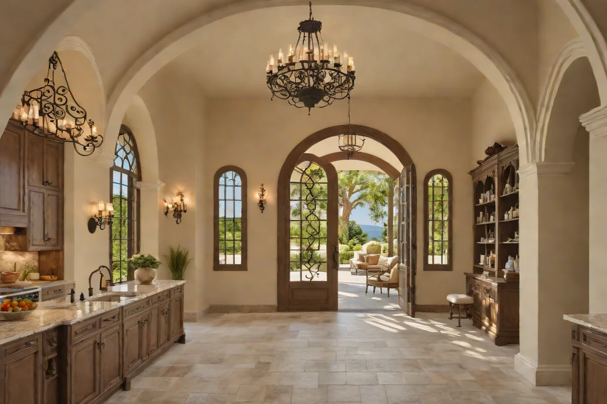 Arched Doorway Transitions - White Kitchen Design Ideas