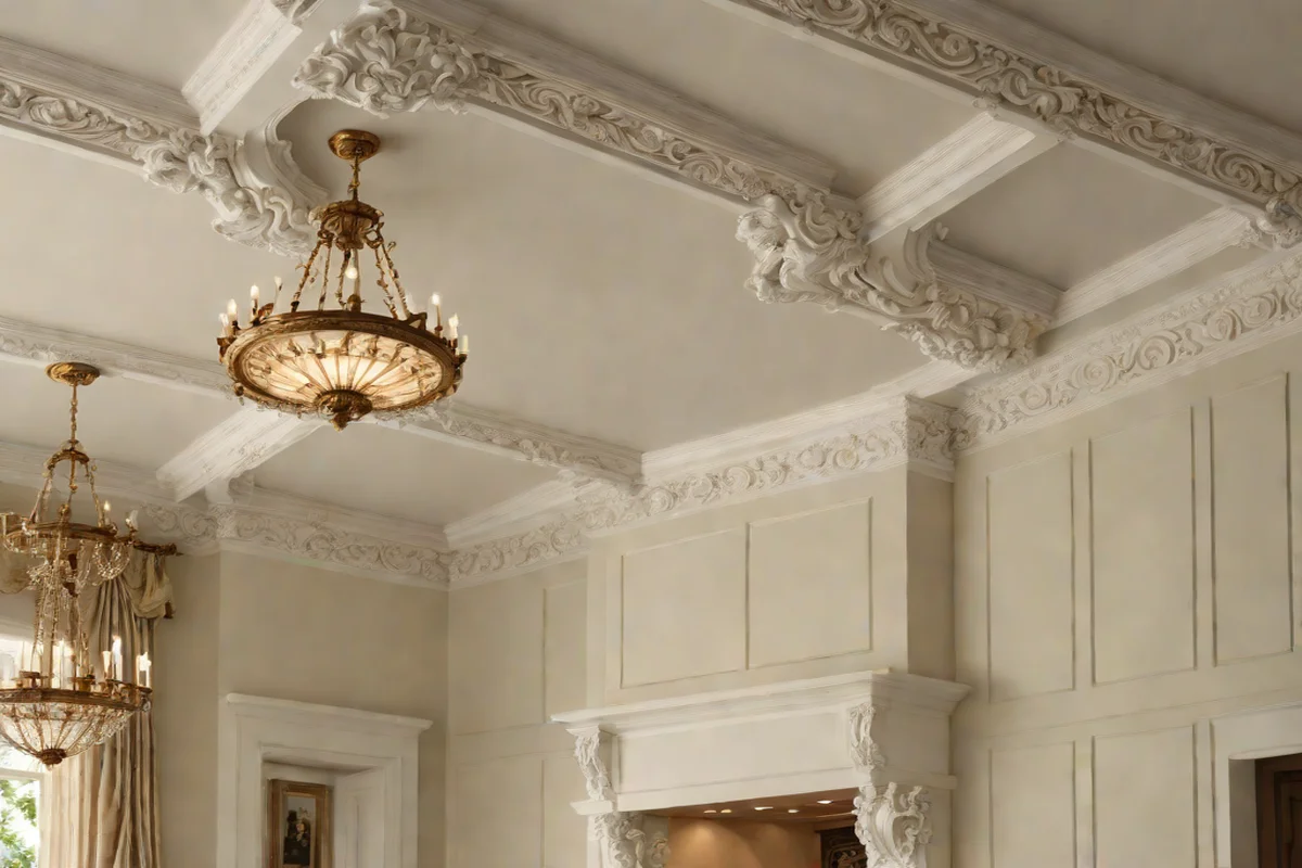 Decorative Crown Molding Transitions - White Kitchen Design Ideas