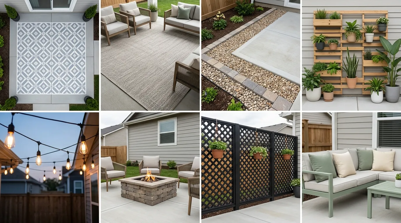 Concrete Slab Patio Makeover Ideas