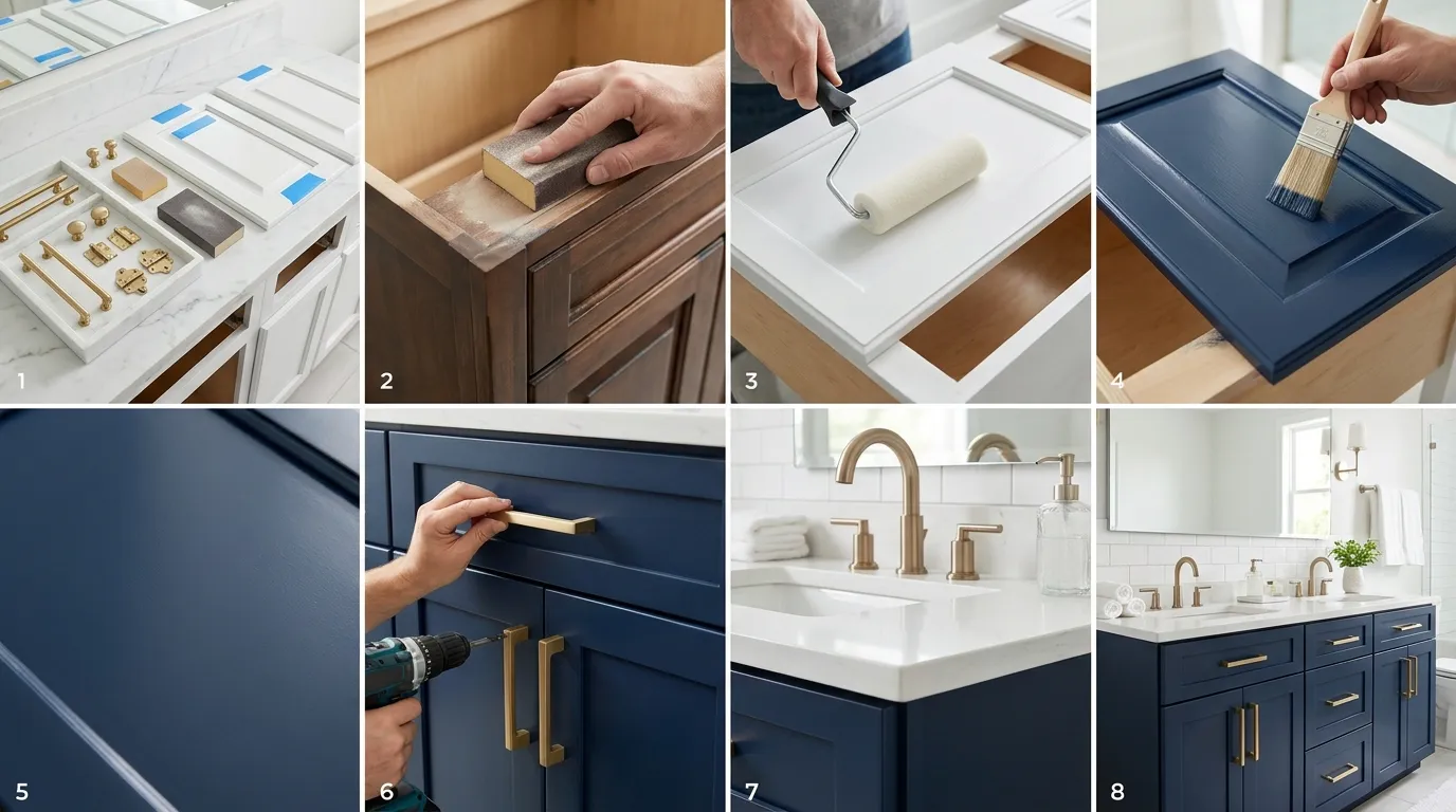 Paint a Bathroom Vanity