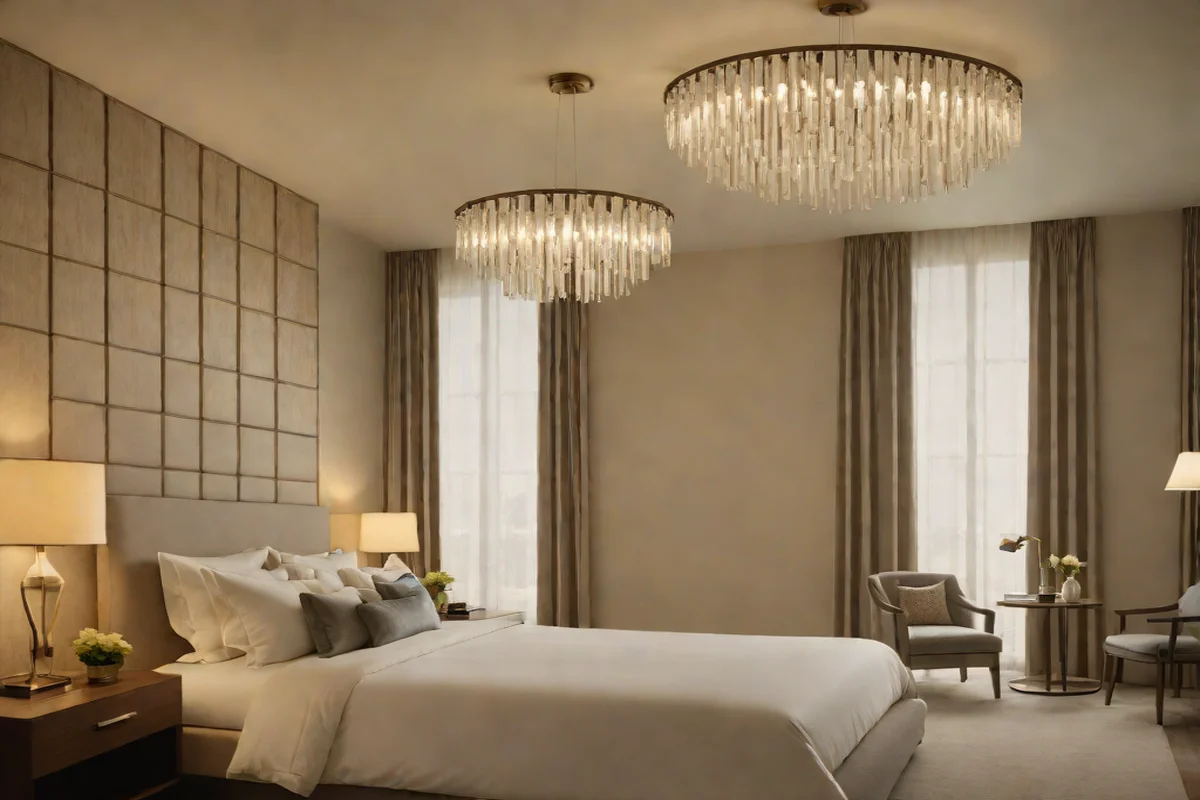 Asymmetrical Dual-Level Lighting Layouts - Bedroom Lighting Ideas