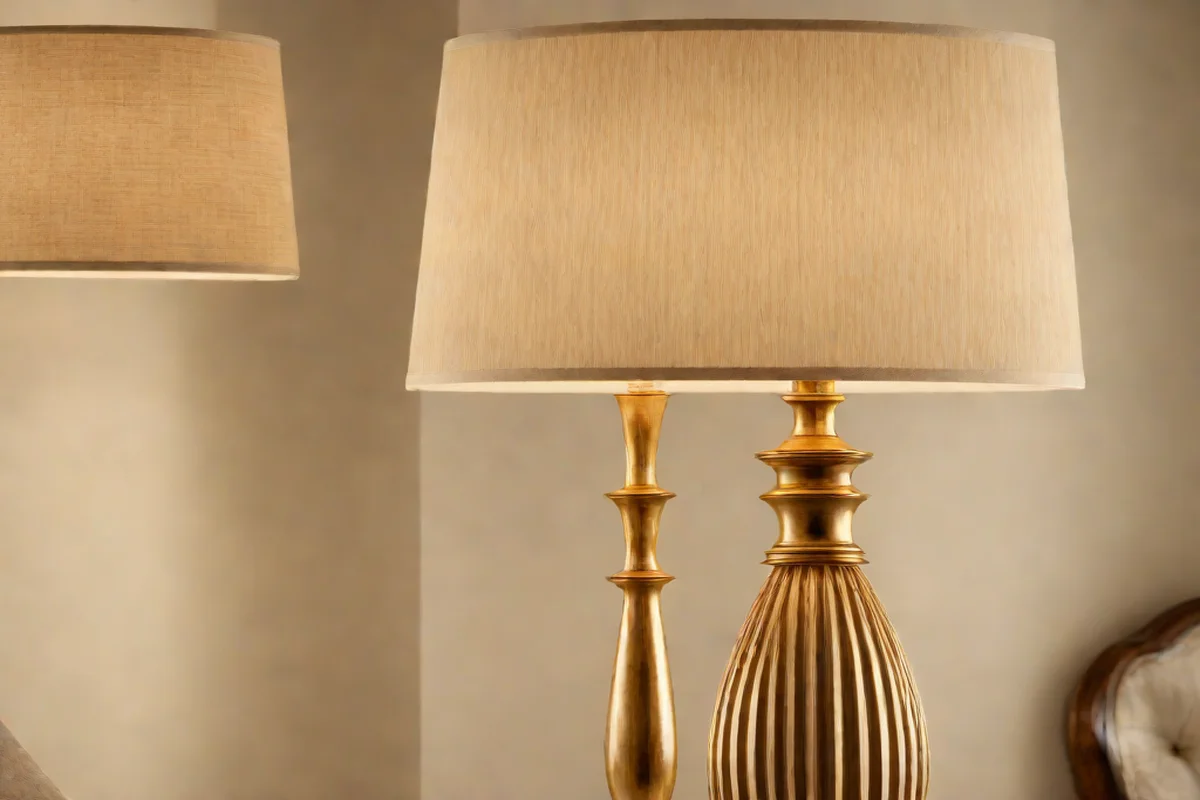 Pleated Linen Empire Shade Lamps - Bedroom Lighting Ideas