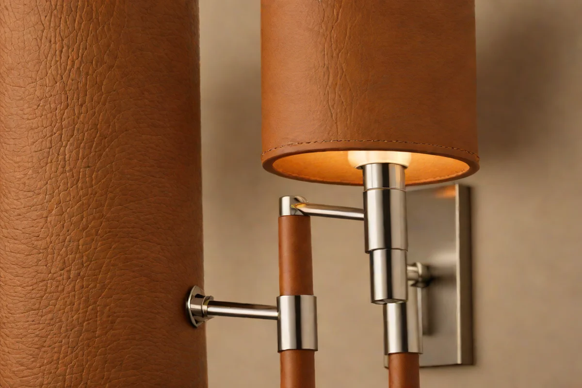 Leather-Wrapped Stem Sconces - Bedroom Lighting Ideas
