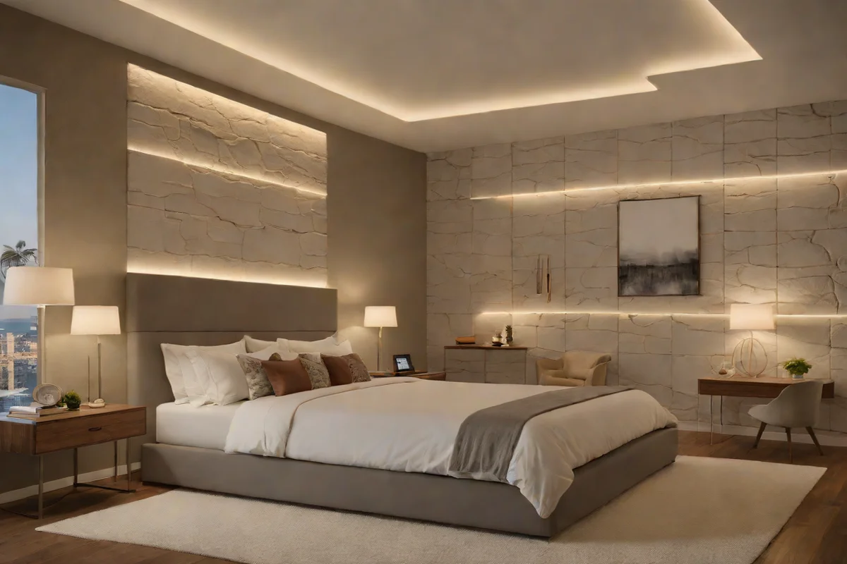 Recessed LED Headboard Backlight Coves - Bedroom Lighting Ideas