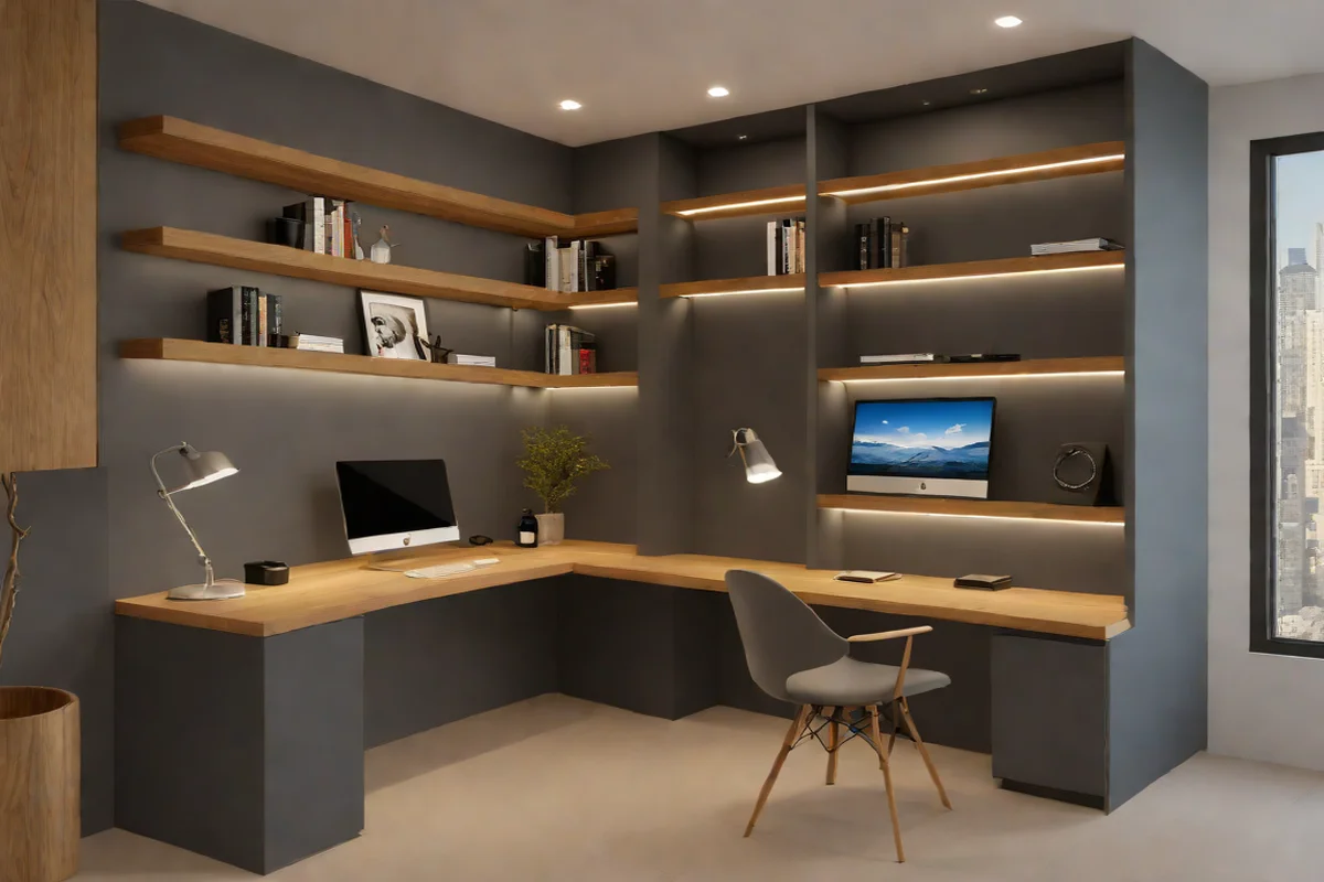 Seamless Alcove and Nook Customization - Home Office in Your Living Room