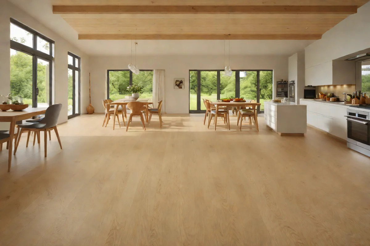 The Seamless Horizon of Light Oak Flooring - Japandi Interior Design Ideas