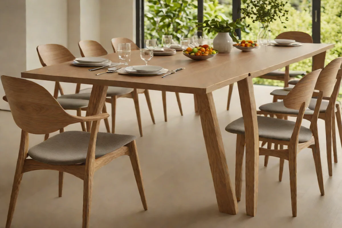 The Textural Dialogue of Raw Oak and Walnut - Japandi Interior Design Ideas