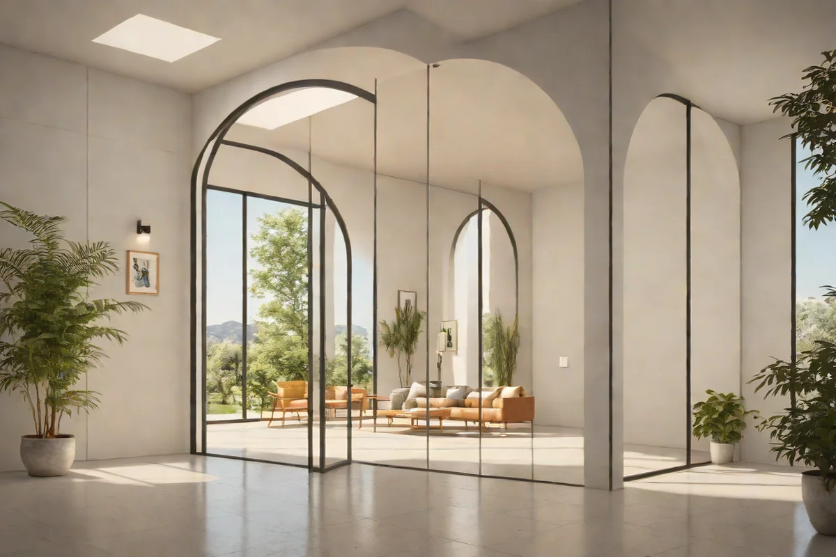 Frameless Portals for Frictionless Movement - Japandi Interior Design Ideas