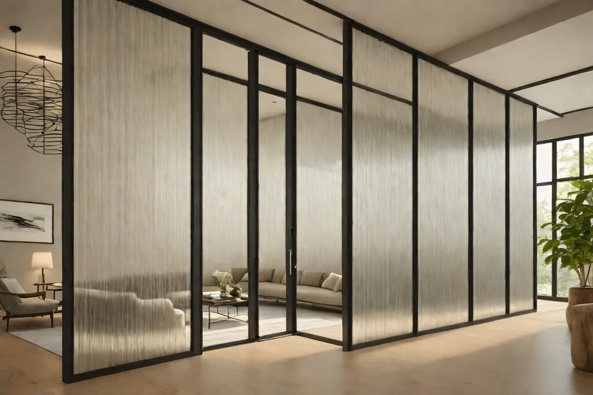 Shoji-Inspired Fluted Glass Partitions - Japandi Interior Design Ideas