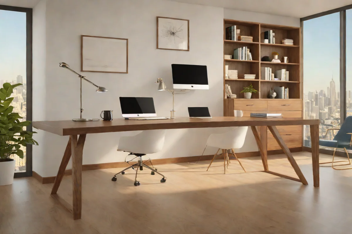 The Floating Minimalist Horizon - Modern Home Office Ideas