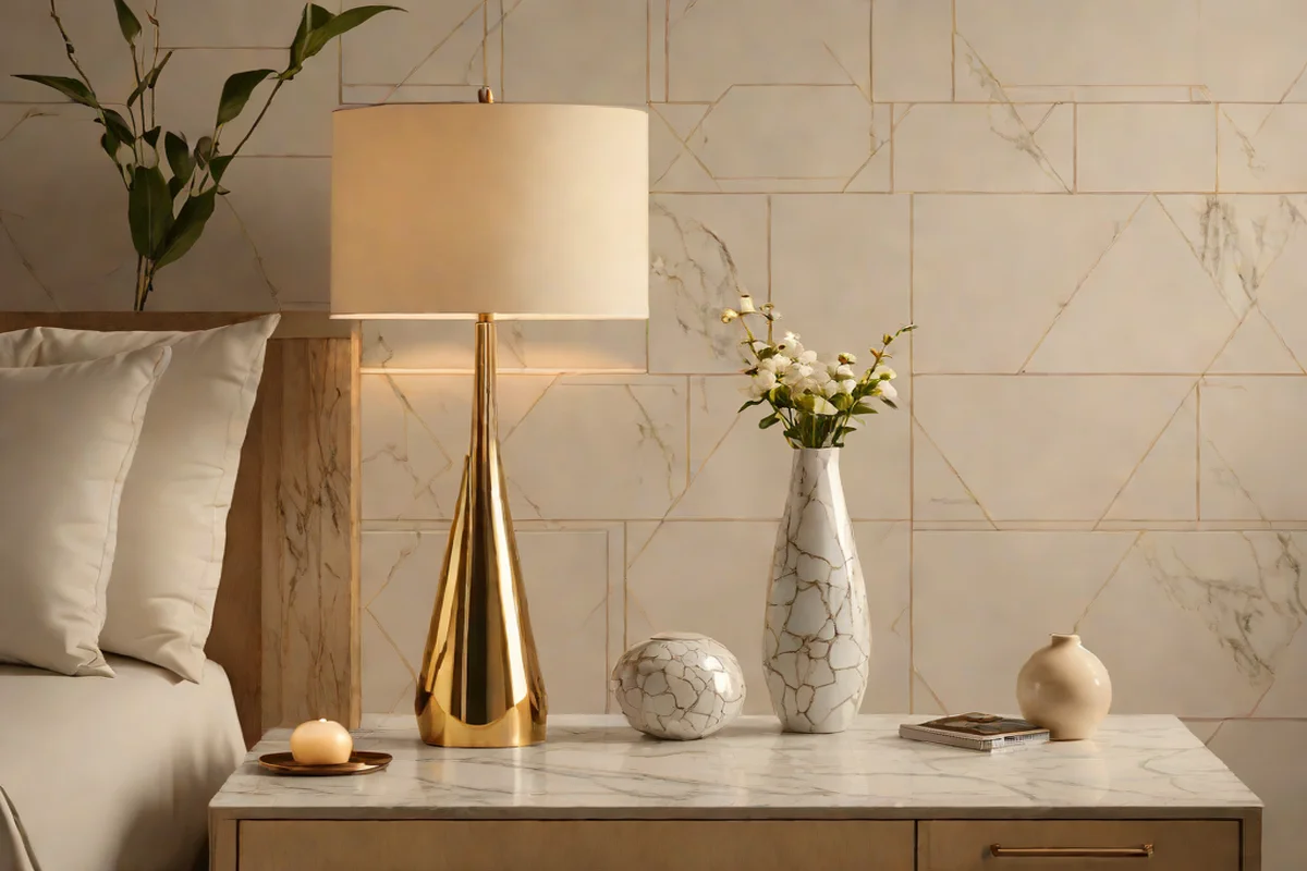 Implement the Rule of Thirds for Geometric Balance - Styling a Nightstand